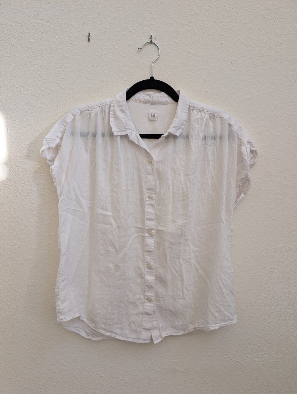 GAP Gauzy Short Sleeve Button-Up